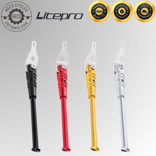Litepro Aluminum Alloy Kickstand Adjustable Folding Foldable Bike Bicycle Stand for Brompton