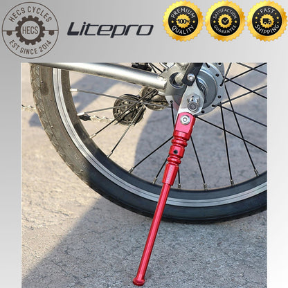 Litepro Aluminum Alloy Kickstand Adjustable Folding Foldable Bike Bicycle Stand for Brompton