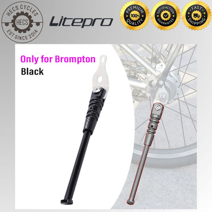 Litepro Aluminum Alloy Kickstand Adjustable Folding Foldable Bike Bicycle Stand for Brompton