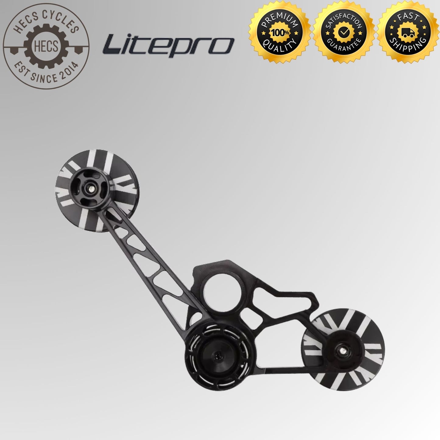 Litepro Brompton Chain Tensioner CNC Aluminium Rear Derailleur Adapter 2–3-6 Speed Bicycle Foldable Bike