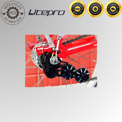Litepro Brompton Chain Tensioner CNC Aluminium Rear Derailleur Adapter 2–3-6 Speed Bicycle Foldable Bike