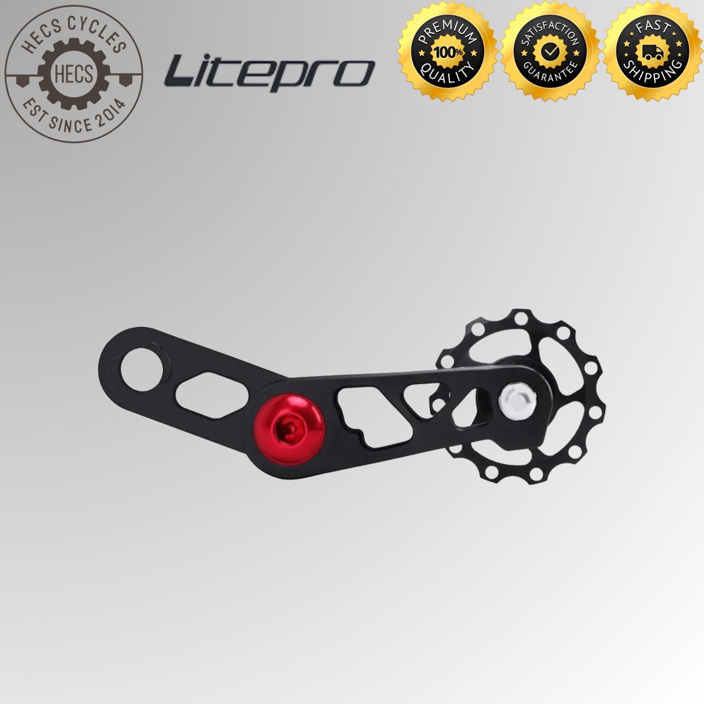 Litepro Chain Tensioner & Rear Derailleur – CNC Alloy Chain Guide Pulley for Bromptom Folding Foldable Bikes