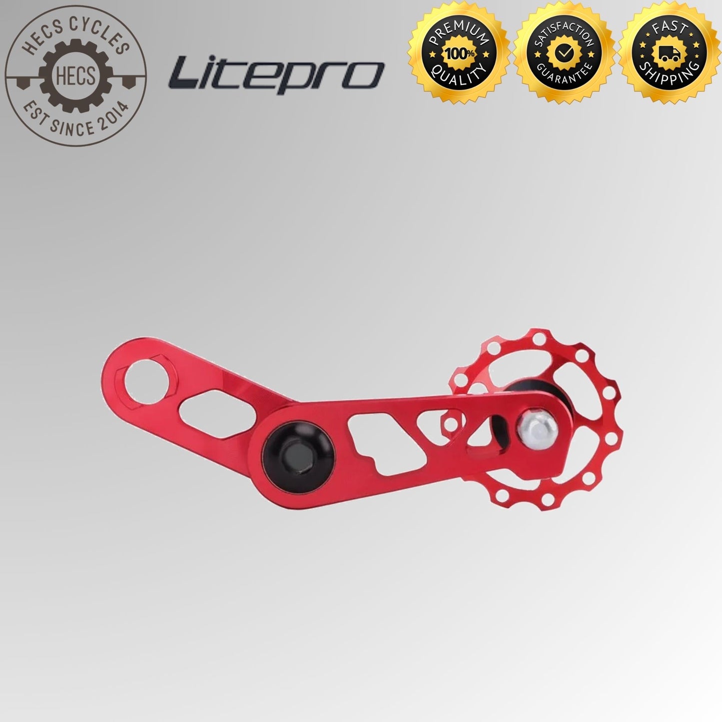 Litepro Chain Tensioner & Rear Derailleur – CNC Alloy Chain Guide Pulley for Bromptom Folding Foldable Bikes