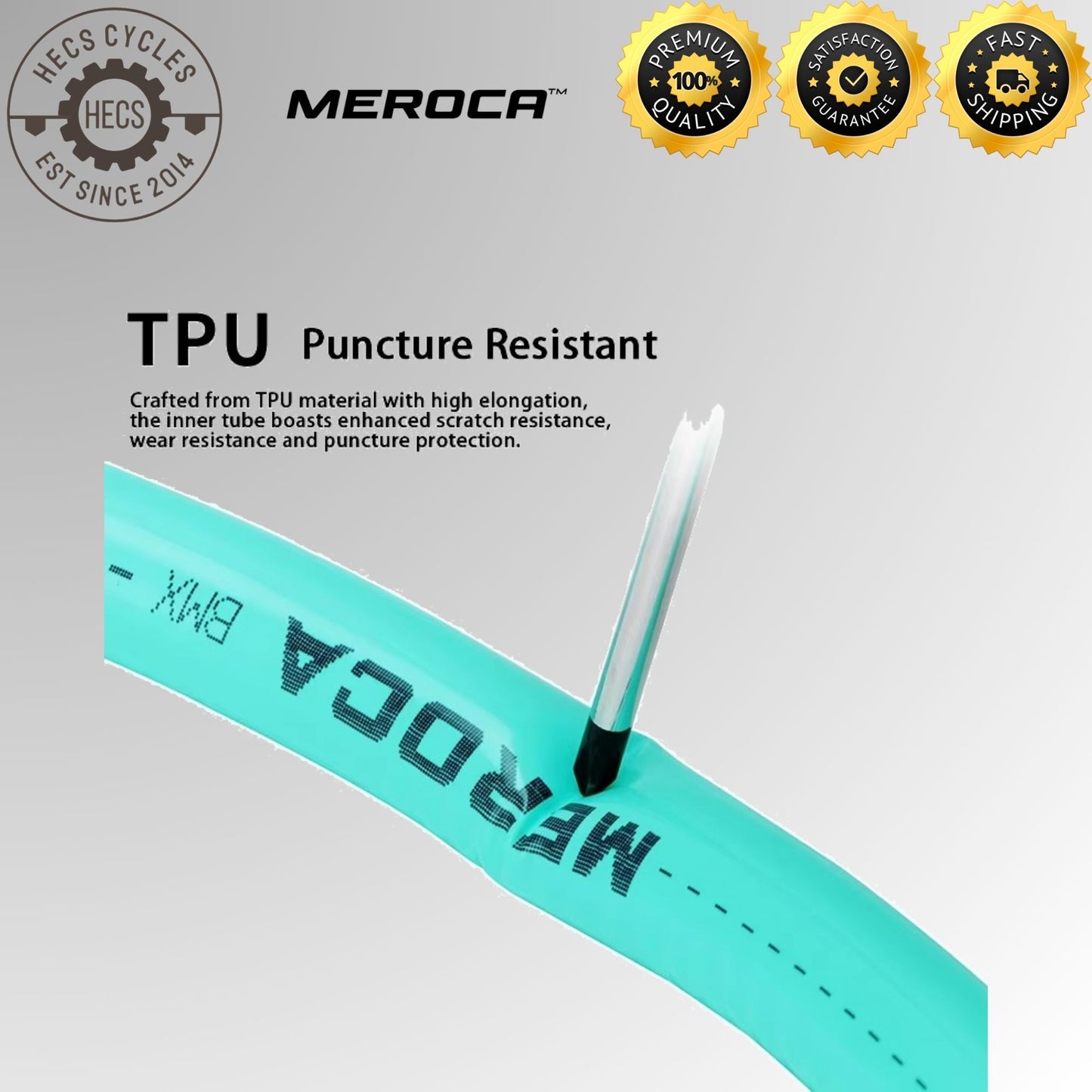 MEROCA Ultralight TPU Folding Bike Inner Tube 349/406/451 Presta Valve 45mm/65mm Portable Bicycle Tube
