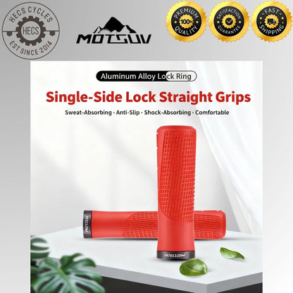 MOTSUV Bicycle Lock-On Bike Grips Ergonomic Anti-Slip Shock-Absorbing Handlebar Grips