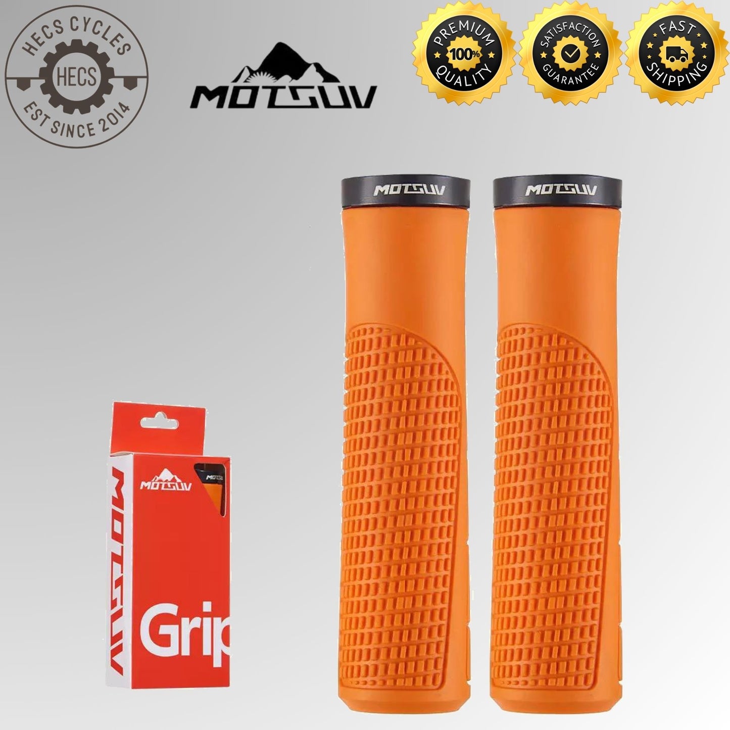 MOTSUV Bicycle Lock-On Bike Grips Ergonomic Anti-Slip Shock-Absorbing Handlebar Grips