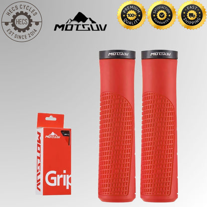 MOTSUV Bicycle Lock-On Bike Grips Ergonomic Anti-Slip Shock-Absorbing Handlebar Grips