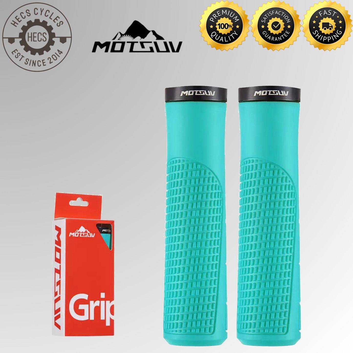 MOTSUV Bicycle Lock-On Bike Grips Ergonomic Anti-Slip Shock-Absorbing Handlebar Grips
