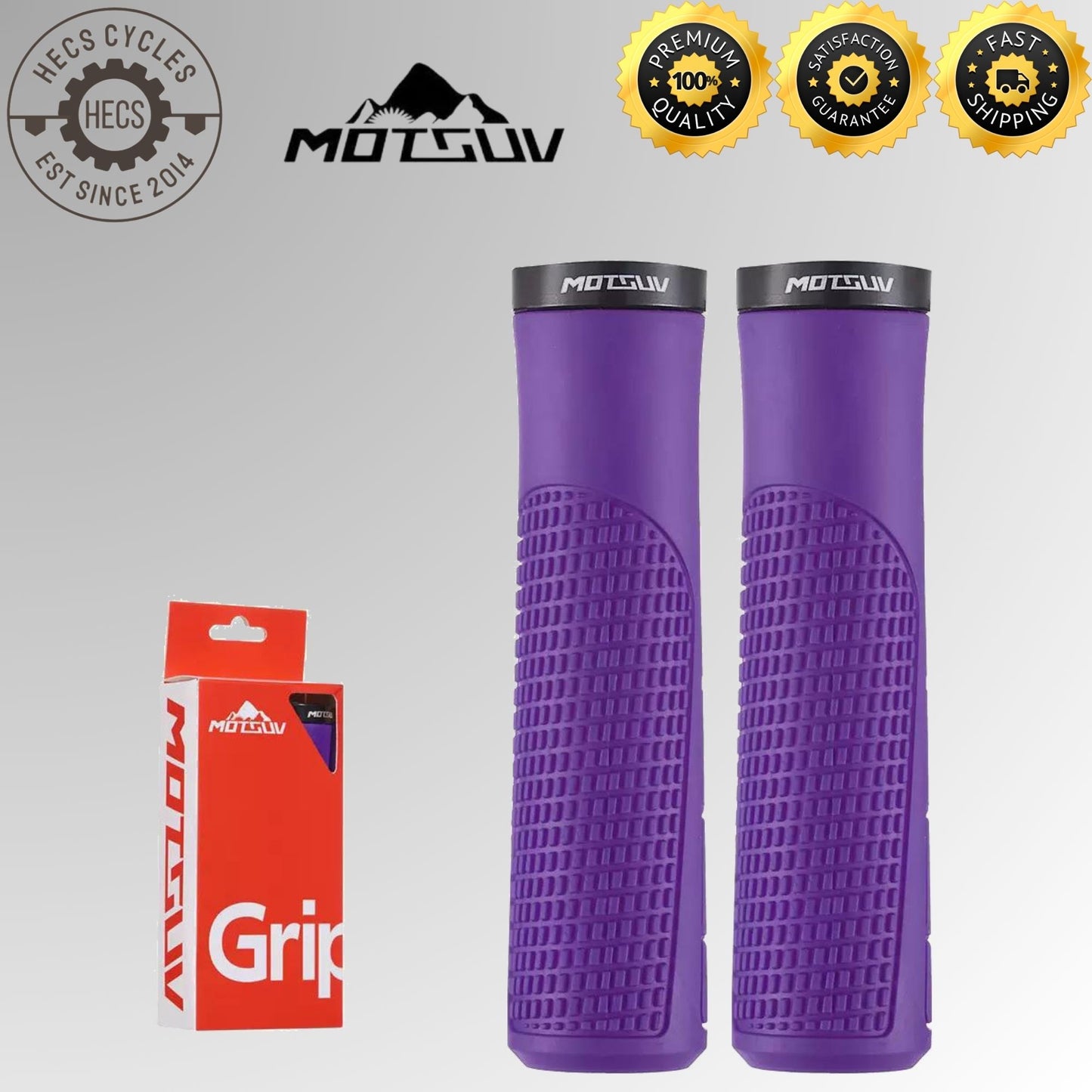 MOTSUV Bicycle Lock-On Bike Grips Ergonomic Anti-Slip Shock-Absorbing Handlebar Grips