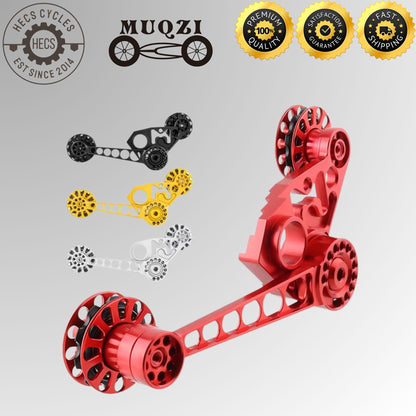 MUQZI Aluminium Folding Bike Chain Tensioner Rear Derailleur Guide for Brompton 2 3 6 Speed