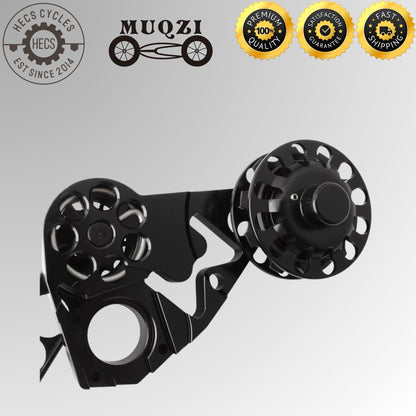 MUQZI Aluminium Folding Bike Chain Tensioner Rear Derailleur Guide for Brompton 2 3 6 Speed