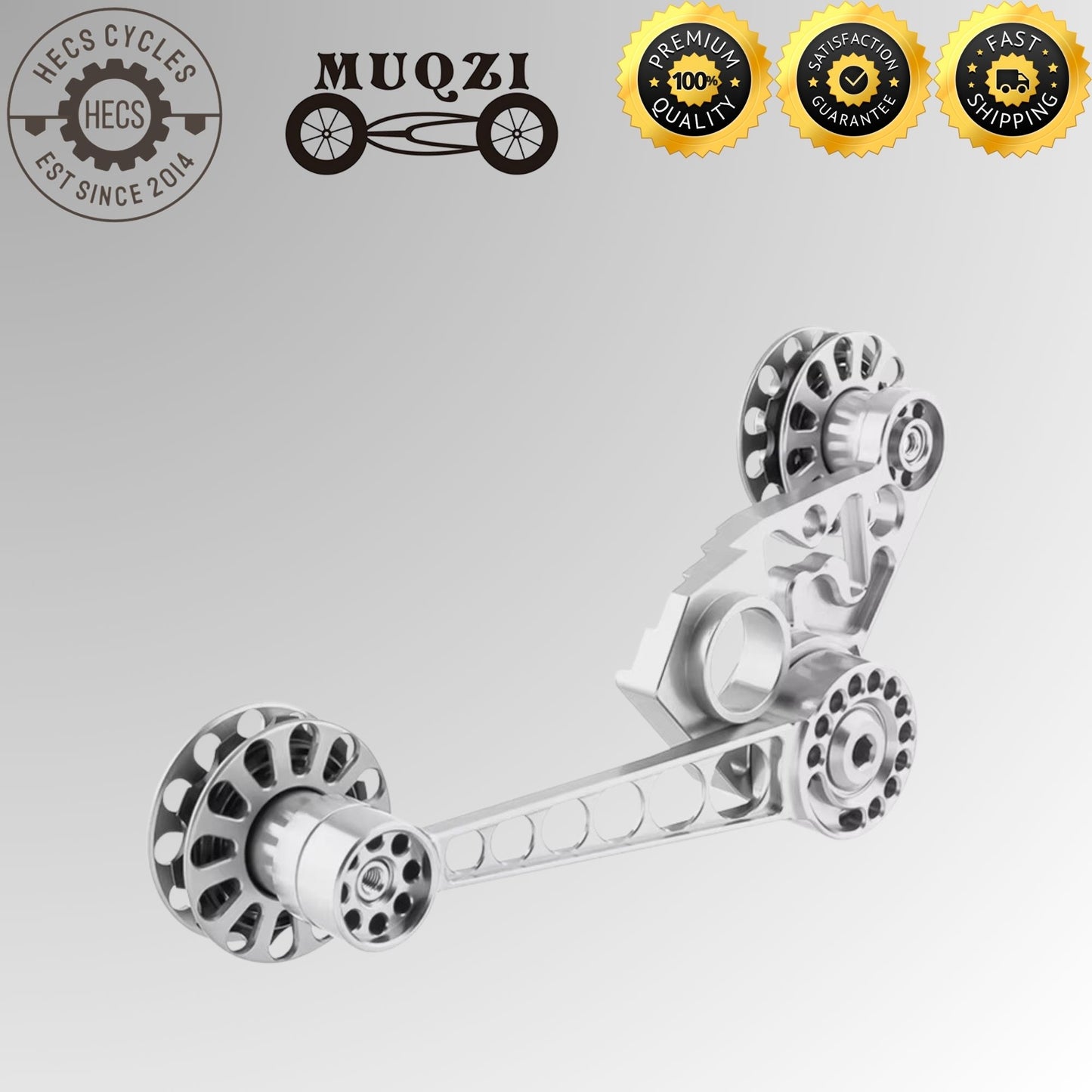 MUQZI Aluminium Folding Bike Chain Tensioner Rear Derailleur Guide for Brompton 2 3 6 Speed