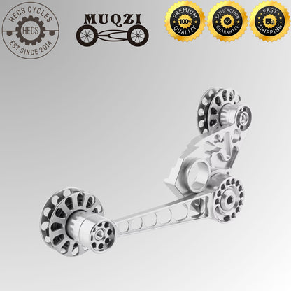 MUQZI Aluminium Folding Bike Chain Tensioner Rear Derailleur Guide for Brompton 2 3 6 Speed