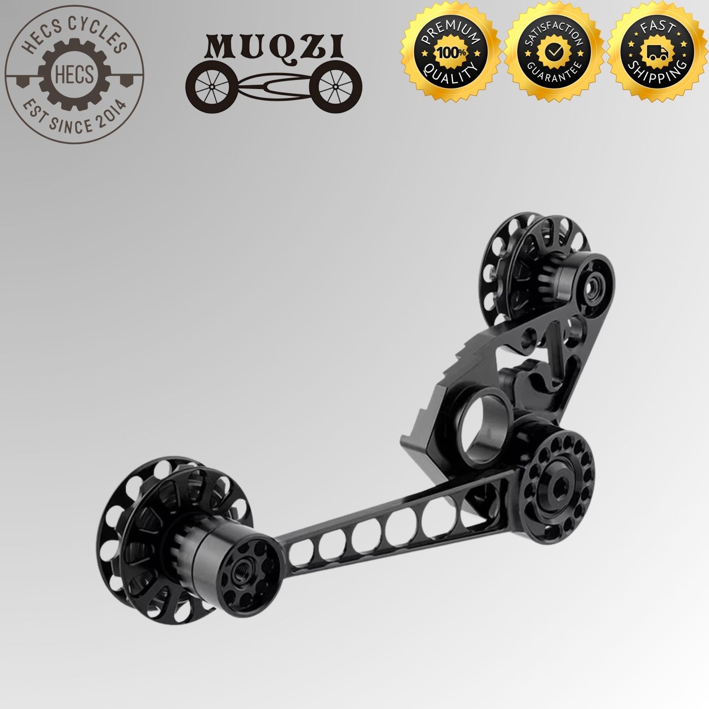 MUQZI Aluminium Folding Bike Chain Tensioner Rear Derailleur Guide for Brompton 2 3 6 Speed