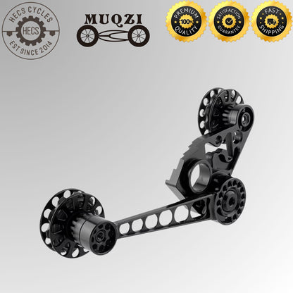 MUQZI Aluminium Folding Bike Chain Tensioner Rear Derailleur Guide for Brompton 2 3 6 Speed