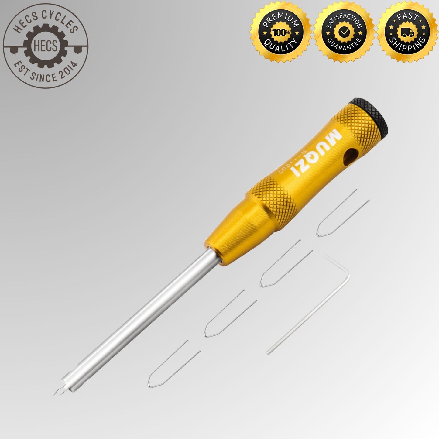 MUQZI Bicycle Spoke Nipple Inserter Tool MTB Road Bike Spoke Nipple Spanner Wrench