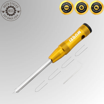 MUQZI Bicycle Spoke Nipple Inserter Tool MTB Road Bike Spoke Nipple Spanner Wrench