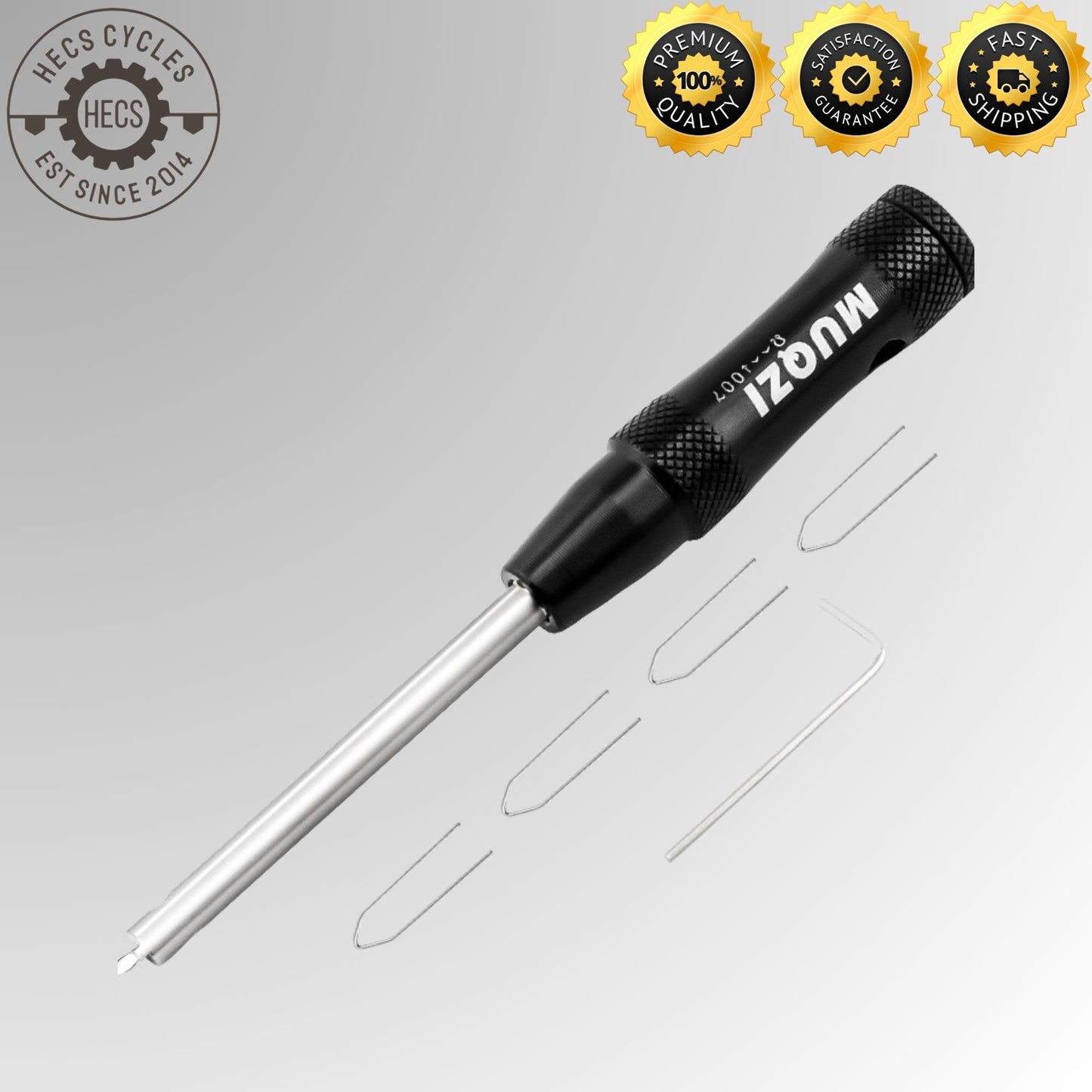 MUQZI Bicycle Spoke Nipple Inserter Tool MTB Road Bike Spoke Nipple Spanner Wrench