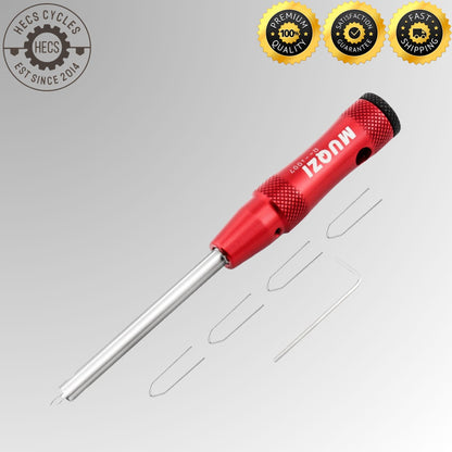MUQZI Bicycle Spoke Nipple Inserter Tool MTB Road Bike Spoke Nipple Spanner Wrench