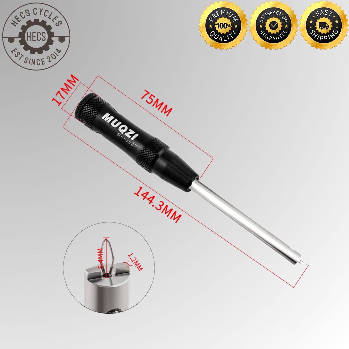 MUQZI Bicycle Spoke Nipple Inserter Tool MTB Road Bike Spoke Nipple Spanner Wrench