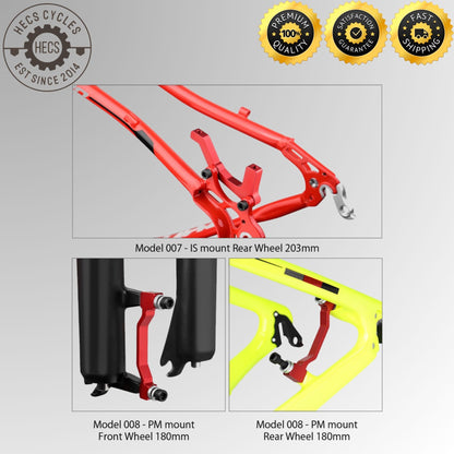 MUQZI MTB disc brake disc PM/IS adapter 160/180/203mm IS/PM aluminum alloy caliper adapter