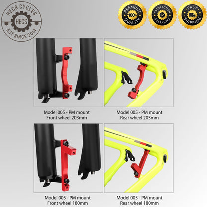 MUQZI MTB disc brake disc PM/IS adapter 160/180/203mm IS/PM aluminum alloy caliper adapter