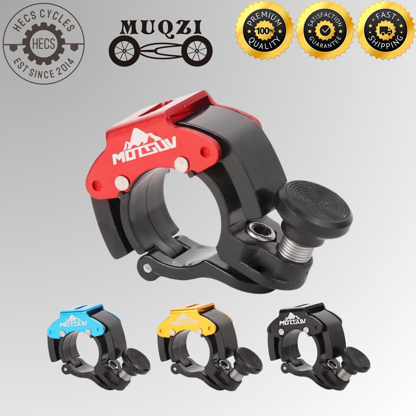 MOTSUV Mini Bicycle Bell Anti Theft Alarm Horn Loud Crisp Sound Aluminum Alloy Bike Bell for MTB Road Bicycle