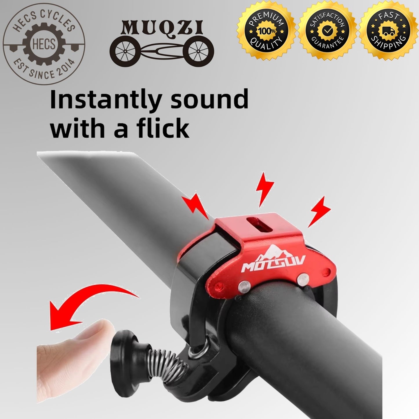 MOTSUV Mini Bicycle Bell Anti Theft Alarm Horn Loud Crisp Sound Aluminum Alloy Bike Bell for MTB Road Bicycle