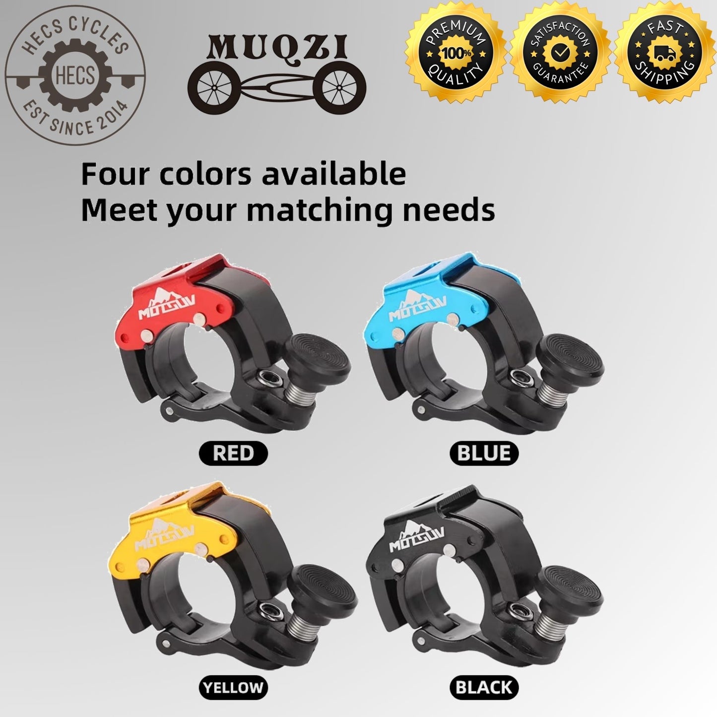 MOTSUV Mini Bicycle Bell Anti Theft Alarm Horn Loud Crisp Sound Aluminum Alloy Bike Bell for MTB Road Bicycle