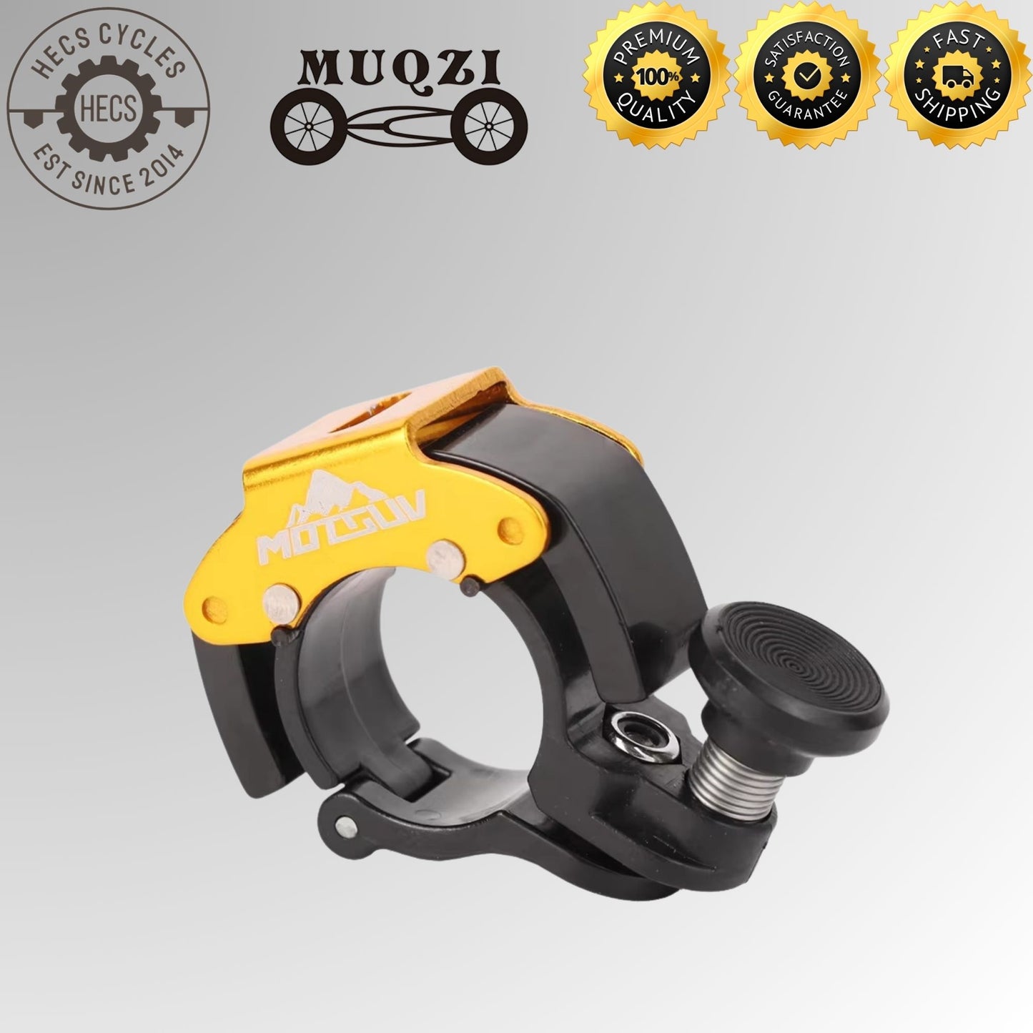 MOTSUV Mini Bicycle Bell Anti Theft Alarm Horn Loud Crisp Sound Aluminum Alloy Bike Bell for MTB Road Bicycle
