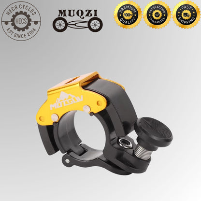 MOTSUV Mini Bicycle Bell Anti Theft Alarm Horn Loud Crisp Sound Aluminum Alloy Bike Bell for MTB Road Bicycle