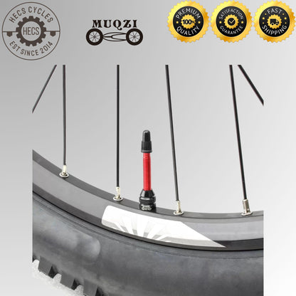 MUQZI Presta Tubeless Valve Set 40mm 60mm Aluminium for MTB and Road Bikes