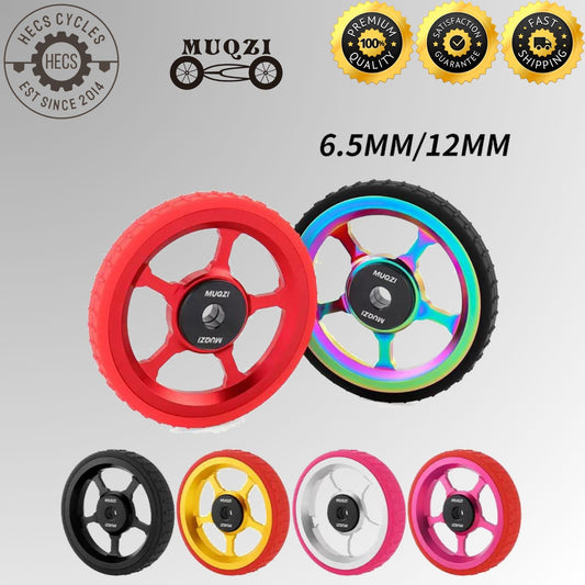 MUQZI Aluminium Alloy Easy Wheels Roller Set for Brompton Folding Bikes