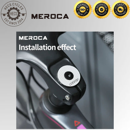 Meroca Aluminum Bicycle Stem Headset Top Cap 28.6mm 1 1/8" Steerer Fork Tube Headset Cap Cover