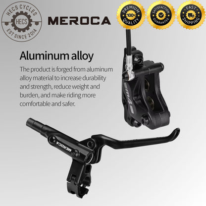 Meroca M4S 4-Piston Hydraulic Disc Brake Set Split Type Oil Hose Mountain Bike Hybrid Bicycle Front 850mm Rear 1600mm