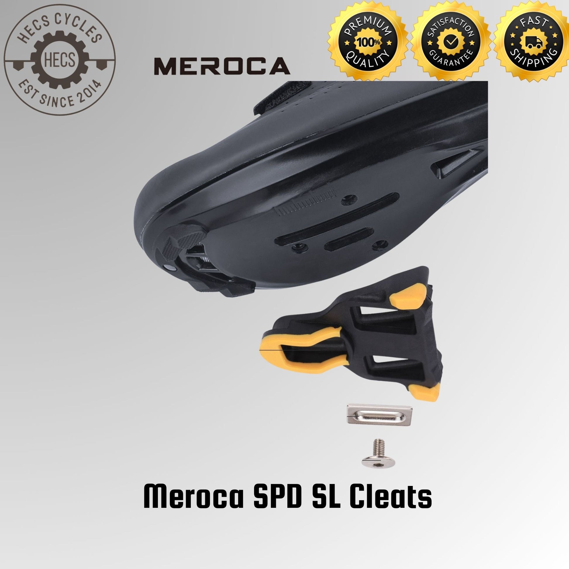 meroca pedals Meroca SPD SL Pedals Cleats Road Bike Fixed Gear Pedals – HECS Cycles