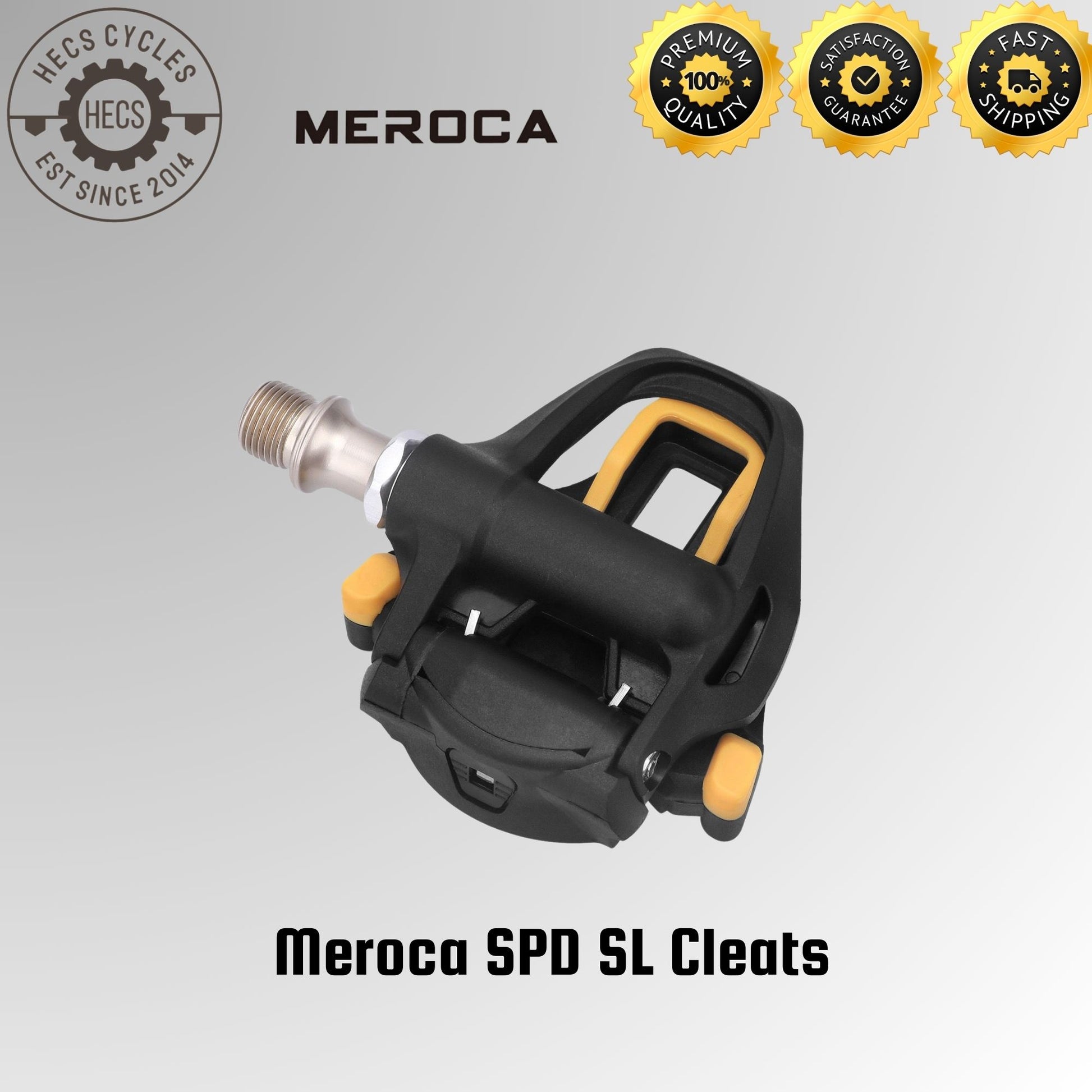 meroca pedals Meroca SPD SL Pedals Cleats Road Bike Fixed Gear Pedals – HECS Cycles