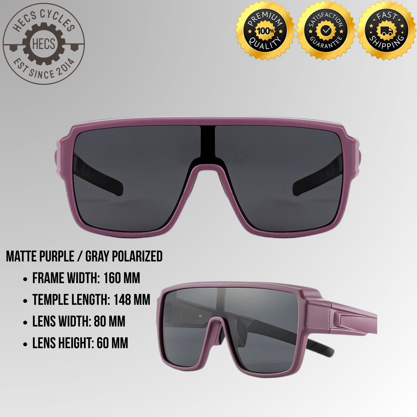 Polarized Sports Sunglasses UV400 Windproof Cycling Glasses for Running, Hiking, Driving & Outdoor Sports