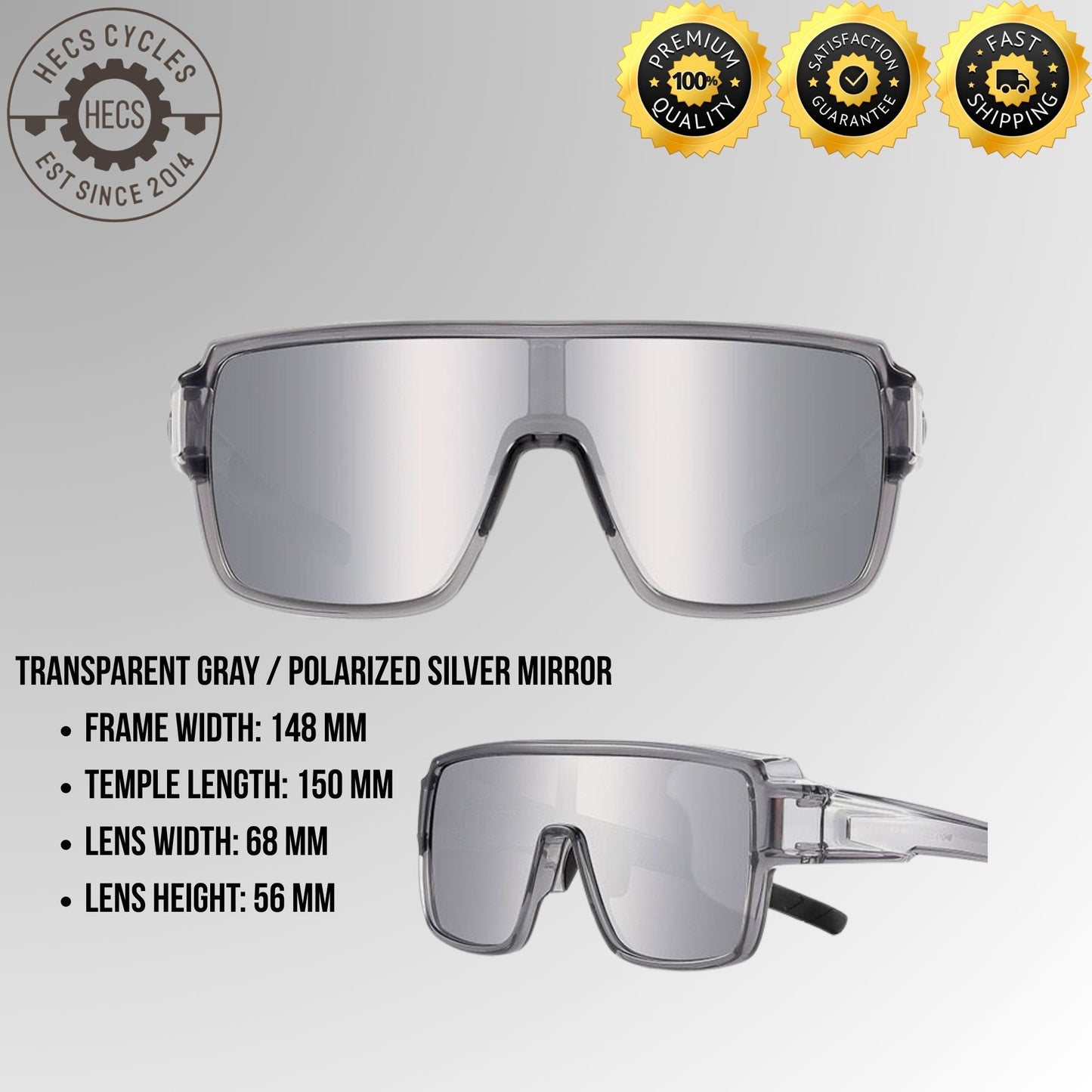 Polarized Sports Sunglasses UV400 Windproof Cycling Glasses for Running, Hiking, Driving & Outdoor Sports
