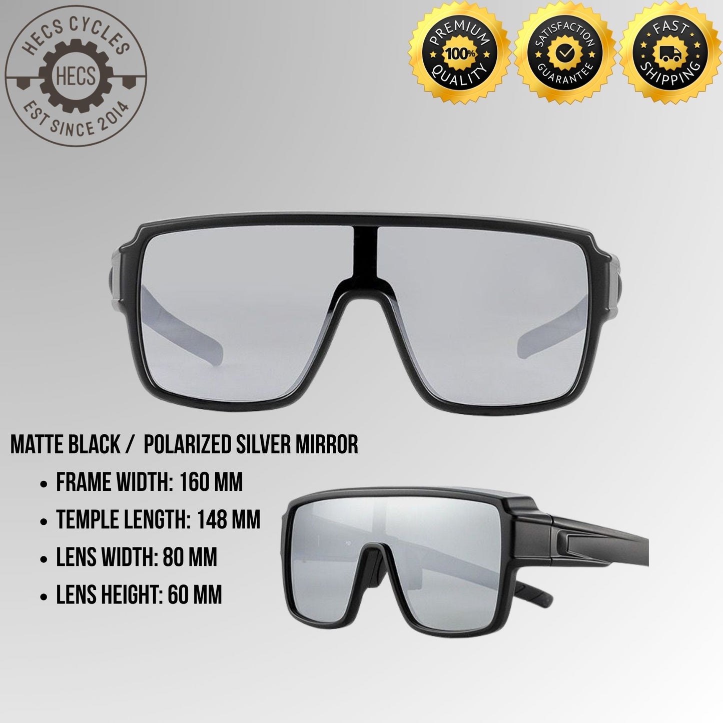 Polarized Sports Sunglasses UV400 Windproof Cycling Glasses for Running, Hiking, Driving & Outdoor Sports