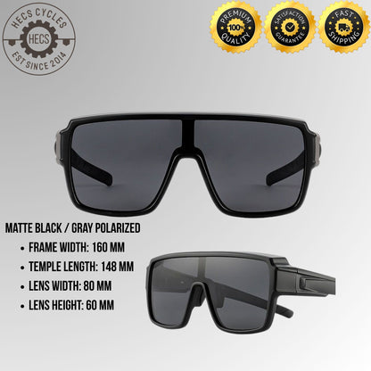 Polarized Sports Sunglasses UV400 Windproof Cycling Glasses for Running, Hiking, Driving & Outdoor Sports