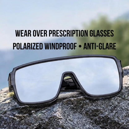 Polarized Sports Sunglasses UV400 Windproof Cycling Glasses for Running, Hiking, Driving & Outdoor Sports