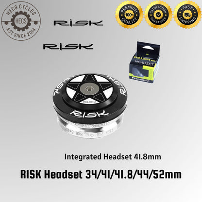 RISK Bicycle Headset EC34, IS41, IS41.8, EC44, IS41.8/52mm