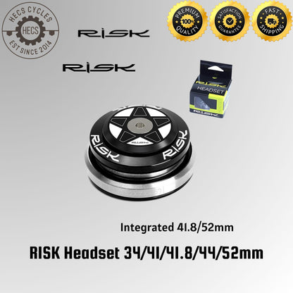 RISK Bicycle Headset EC34, IS41, IS41.8, EC44, IS41.8/52mm