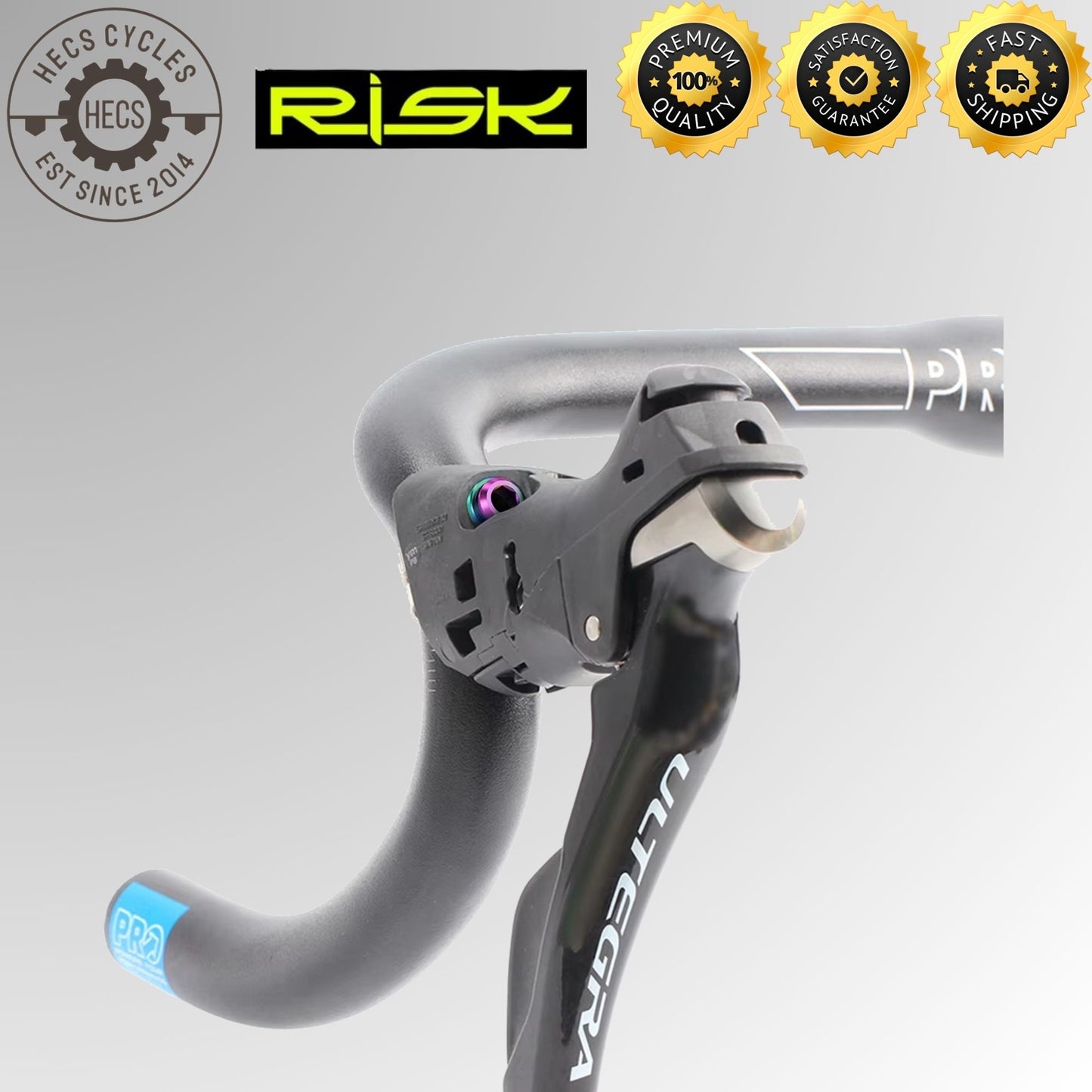 RISK Titanium Shifter Clamp Bolt Set Bicycle Gear Lever Fixing Screws for Shimano R8000 SRAM Force