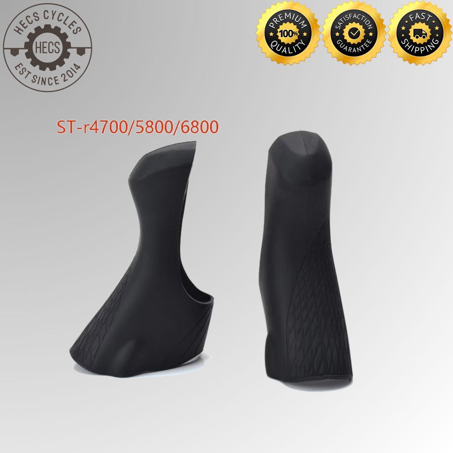 Road Bike Silicone Rubber Brake Hood Covers for Shimano ST-R2000 R3000 R7000 R8000 ST-4700 5800 6800 (1 Pair)