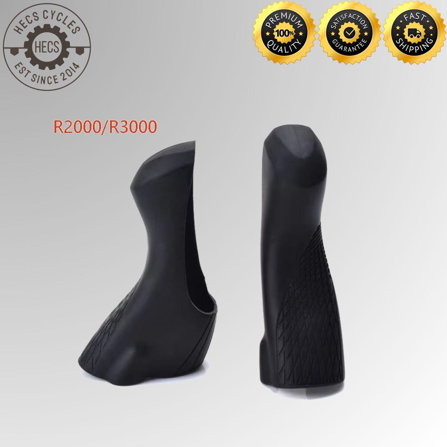 Road Bike Silicone Rubber Brake Hood Covers for Shimano ST-R2000 R3000 R7000 R8000 ST-4700 5800 6800 (1 Pair)