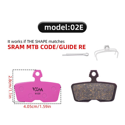 Bicycle Disc Brake Pads Carbon Ceramic Fiber for Shimano SRAM Hope Magura MTB Mountain Bike Disc Brakes