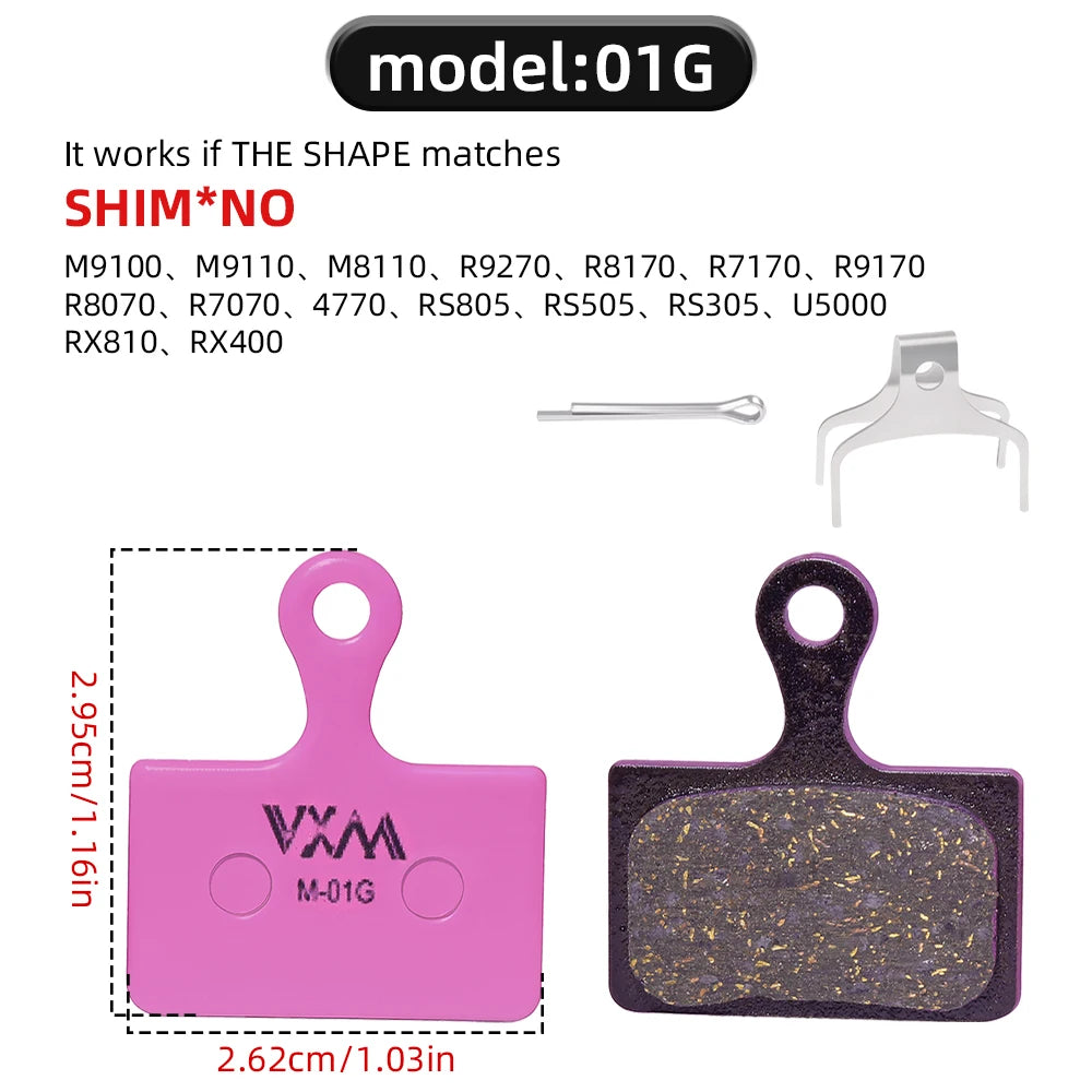 Bicycle Disc Brake Pads Carbon Ceramic Fiber for Shimano SRAM Hope Magura MTB Mountain Bike Disc Brakes