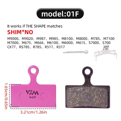 Bicycle Disc Brake Pads Carbon Ceramic Fiber for Shimano SRAM Hope Magura MTB Mountain Bike Disc Brakes
